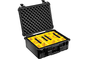 Pelican 1554 Case with Yellow Dividers