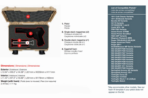 NANUK 909 Classic Pistol Case