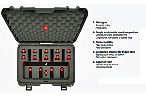 NANUK 925 4 UP Pistol Case