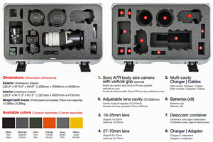NANUK 935 For Sony ® A7R size Camera