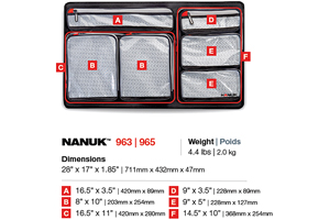 NANUK 963 / 965 / Lid Organizer